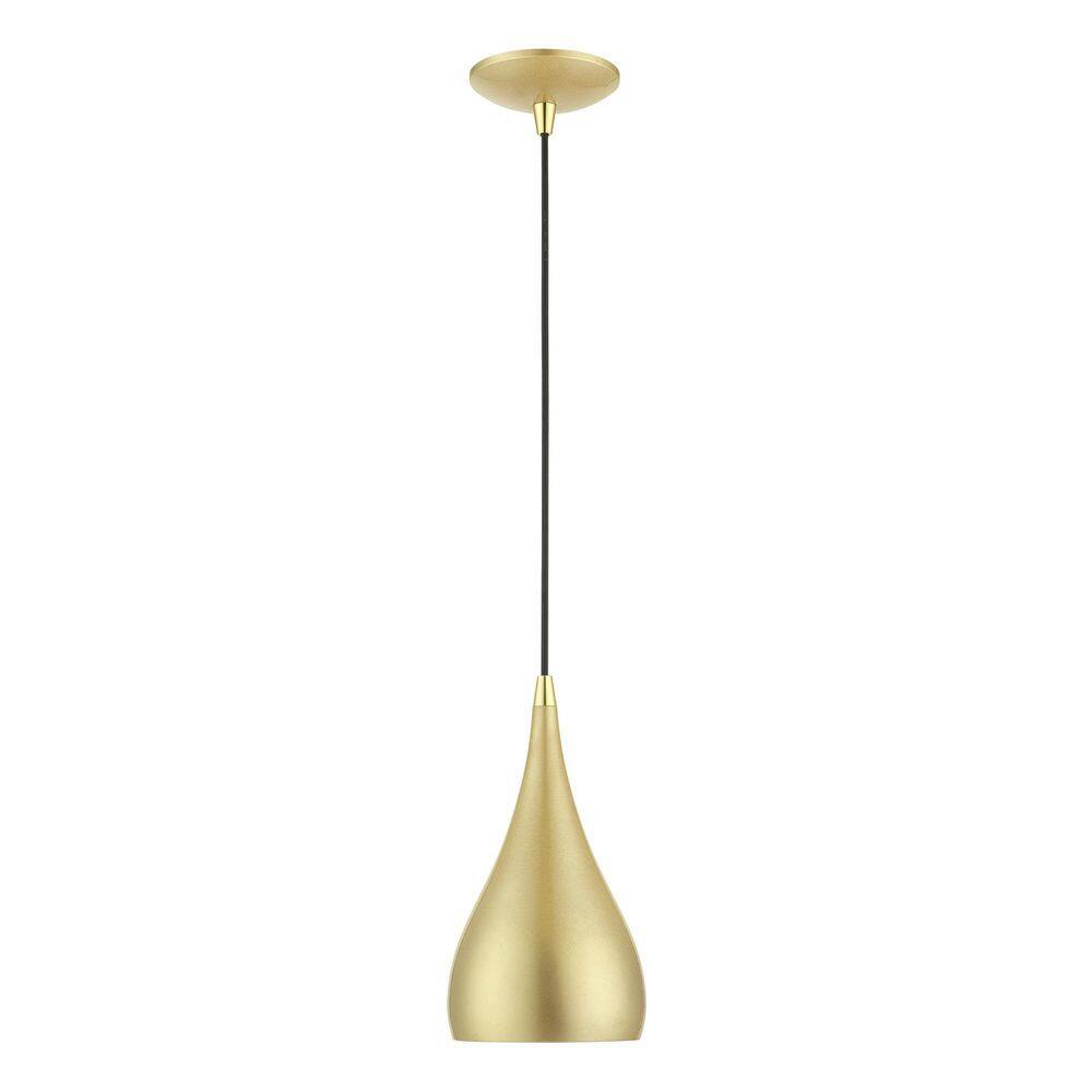 Soft Gold and Polished Brass Mini Pendant Light