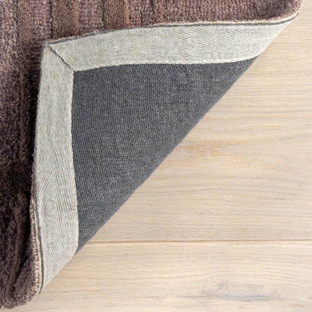 Mauve Wool Rectangular 10' x 14' Handmade Tufted Area Rug