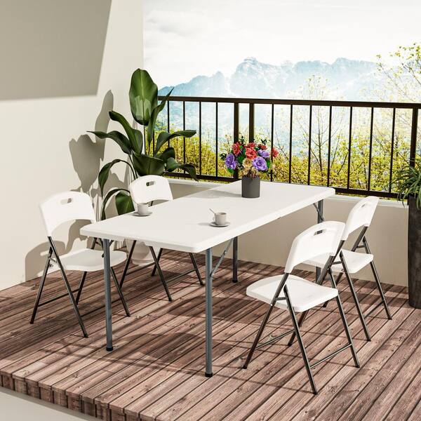 Furniture Picnic Table Chair Foldable Picnic Folding Camping Table