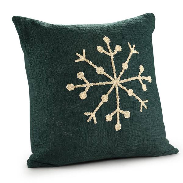 snowflake throw pillows