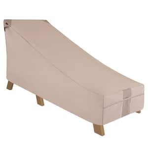 Monterey Water Resistant Outdoor Patio Day Chaise Lounge Cover, 35.5 in. W x 78 in. D x 33 in. H, Beige