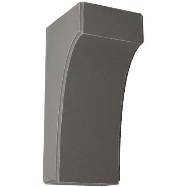 Ekena Millwork 3-1/2 in. x 8 in. x 4 in. Reclaimed Grey Clarksville Wood Vintage Decor Bracket