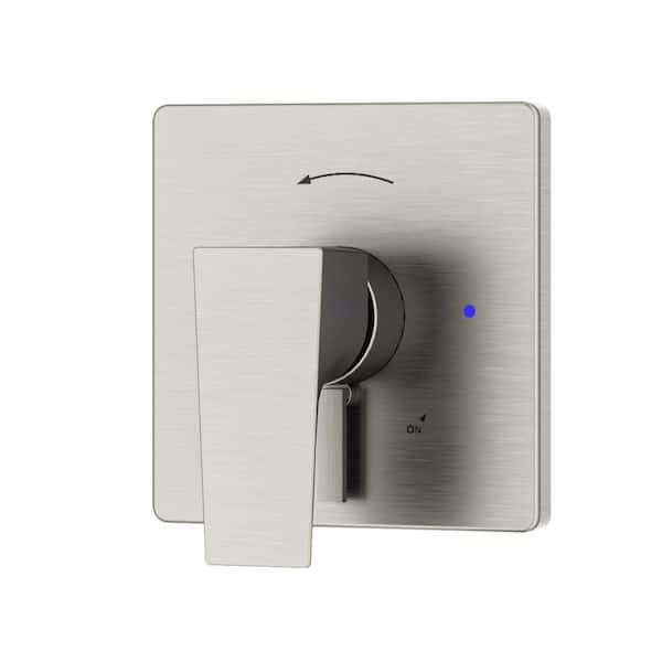 Symmons Verity Single Handle Shower Valve Trim Kit with Diverter Lever in Satin Nickel (Valve Not Included)