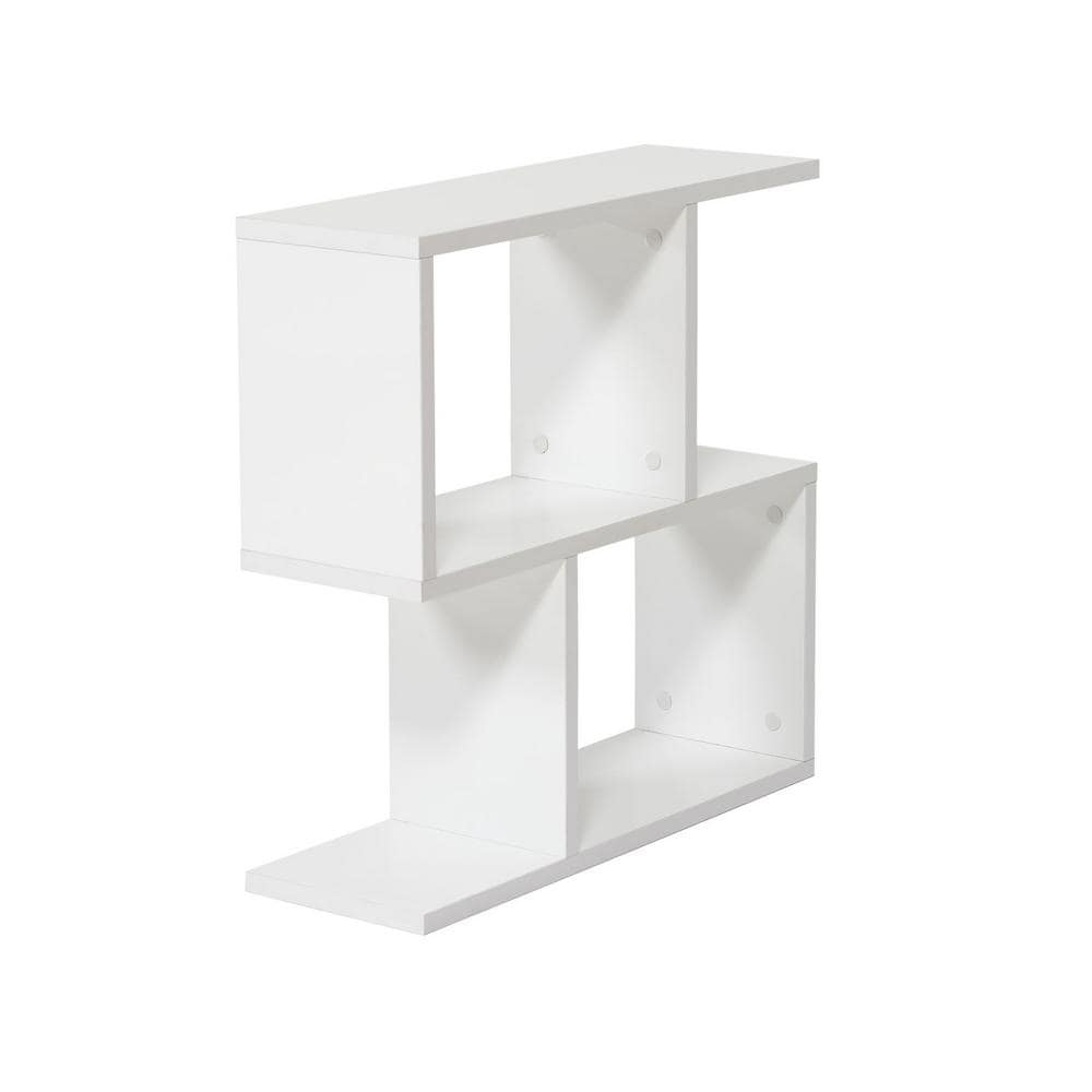 Tidoin In W X In H White Wood Shelf Standard Bookcase Fur Cyb The Home Depot