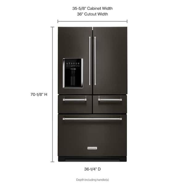 KitchenAid 25.8 cu. ft. French Door Refrigerator in Black