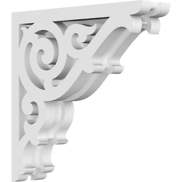 Ekena Millwork Athens 1.5 in. W x 8 in. H x 8 in. D Signature Urethane Polyurethane Corbel
