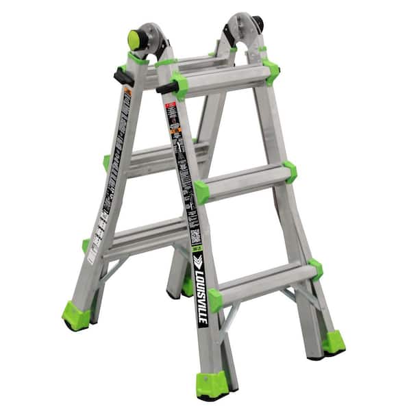 14-Ft Reach Aluminum Multi-Position Ladder, Type IA, 300-pound Load Capacity