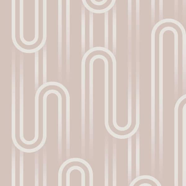 Envy Ups N Downs Peach Matte Non Woven Removable Paste The Wall Wallpaper Sample