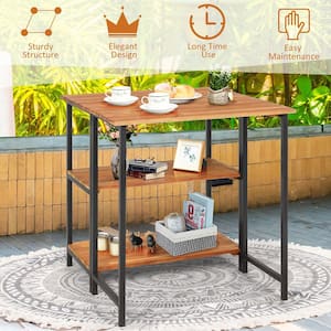 Folding Dining Table Wood Outdoor Dining Table with Extension