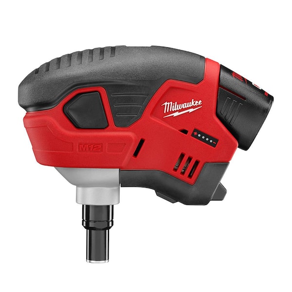 Milwaukee M12 12-Volt Lithium-Ion Cordless Palm Nailer Kit with One 1.5Ah Battery, Charger and Tool Bag