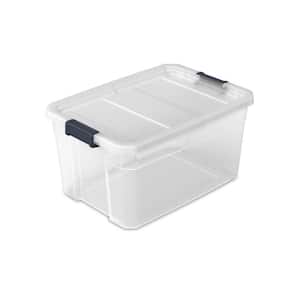 76-Qt. Stacker Box - Frosted Lid