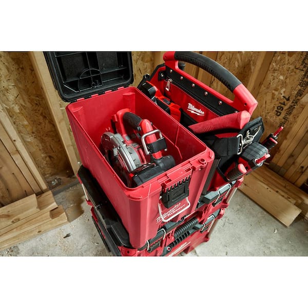 Milwaukee PACKOUT 10 in. Compact Portable Tool Box with Adjustable Dividers  and Interior Storage Tray 48-22-8422 - The Home Depot