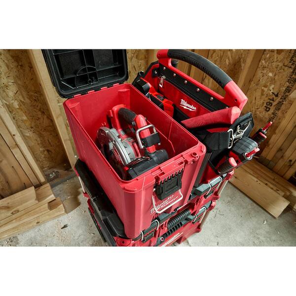 Milwaukee 10-Compartment Red Deep Pro Portable Tool Box with Storage and  Organization Bins for Small Parts 223875 - The Home Depot