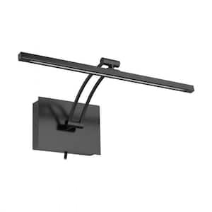 Doreen 1 18.25 in. W x 7.32 in. H Matte Black Integrated LED Picture Light with Movable Head and Arm