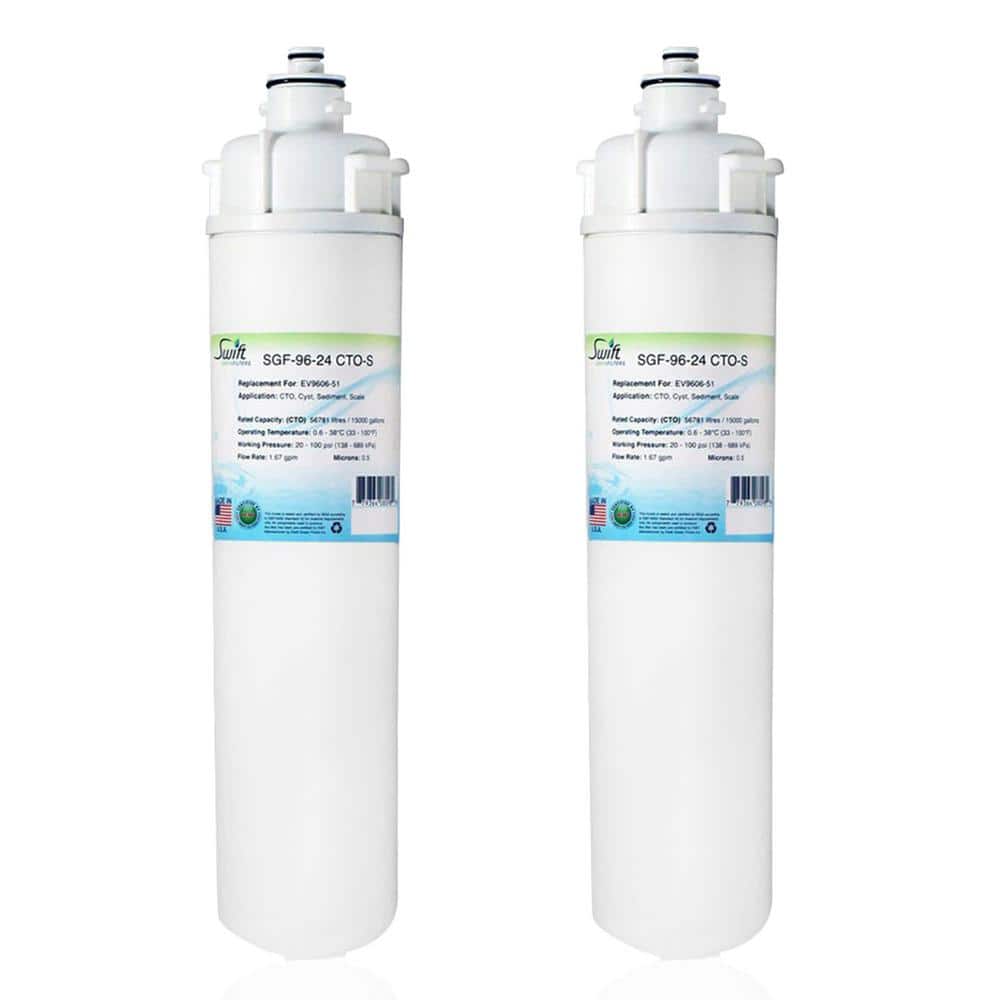 SGF-96-24 CTO-S Compatible Commercial Water Filter for EV9606-51, Made in USA (2 Pack). price history on PriceWatchPro