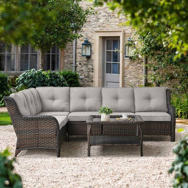 Outdoor corner seating online area