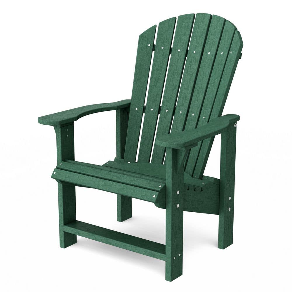 Wildridge Heritage Turf Green Plastic Outdoor Upright Adirondack