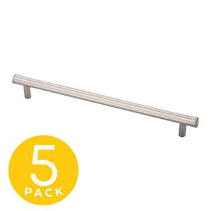 Eclipse Series 7-1/2 in. (192 mm) Center-to-Center Modern Satin nickel Cabinet Handle/Pull (5-Pack)