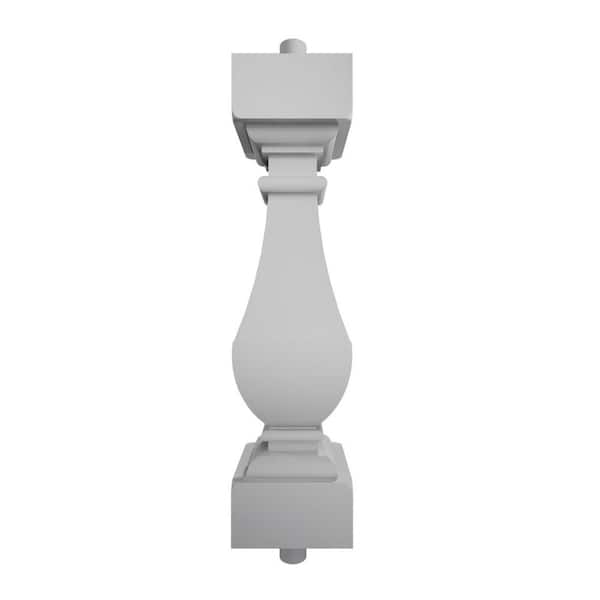 Ekena Millwork Fiberthane 700 Series 20 in. H x 5 in. W White Resin Stair Baluster