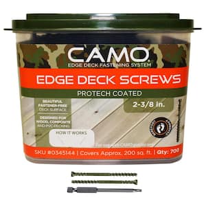 2-⅜ in. Exterior Coated Trimhead Hidden Edge Deck Screw (700-Count)