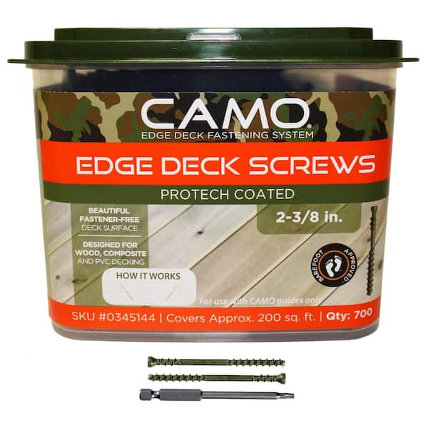 CAMO 2-⅜ in. Exterior Coated Trimhead Hidden Edge Deck Screw (700-Count)