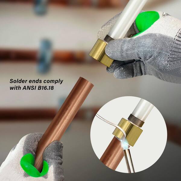 Libra Supply 3/4 Inch Pex To Copper Brass Adapter – Barb X Sweat, Lead-Free, 20-Pack