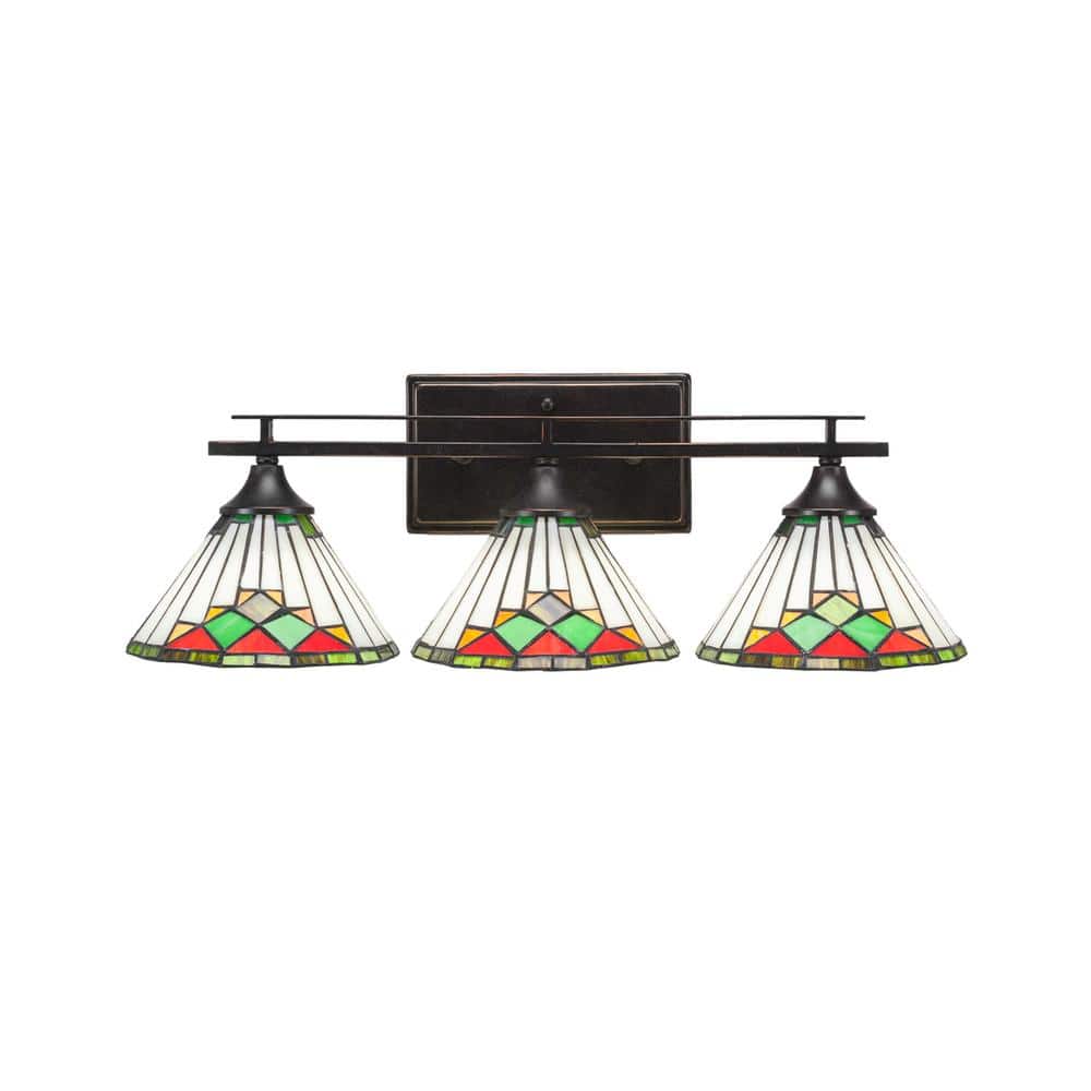 Ontario 22 in. 3-Light Dark Granite Vanity Light