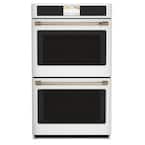30 in. Smart Double Electric Smart Wall Oven with Convection Self-Cleaning in Matte White