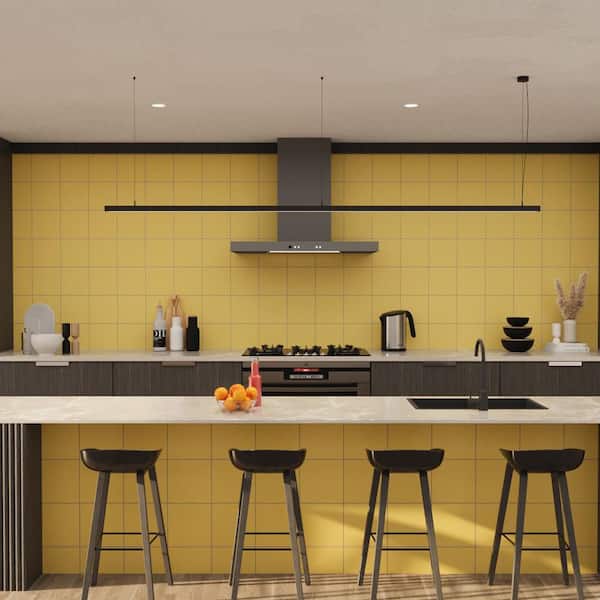 Monocolor Special Limon 7-7/8 in. x 7-7/8 in. Ceramic Floor and Wall Tile (11.25 sq. ft. /Case)