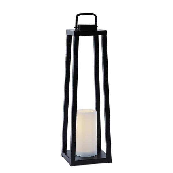 Real Flame Redvale Black Battery Operated Flameless Candle Lantern