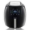 GoWISE USA 8-in-1 5.8 Qt. Black Electric Air Fryer with Recipe Book ...