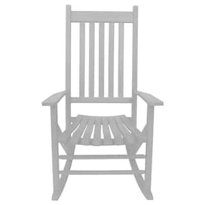 Heartland White Wood Outdoor Rocking Chair