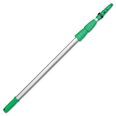 Opti-Loc 20 ft. Aluminum Squeegee Extension Pole, 3 Sections, Green/Silver