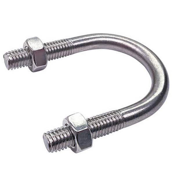 PLUMBFLEX 5 in. Standard Galvanized Steel U-Bolt Pipe Clamp