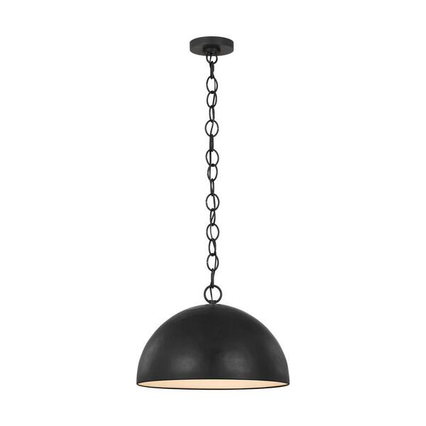 Generation Lighting - Whare Medium 1-Light Aged Iron Pendant Light