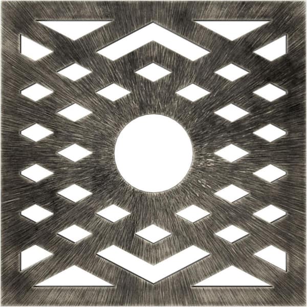 Ekena Millwork 28 in. O.D. x 7 1/4 in. I.D. x 3/4 in. P Chevron Architectural Grade PVC Pierced Ceiling Medallion