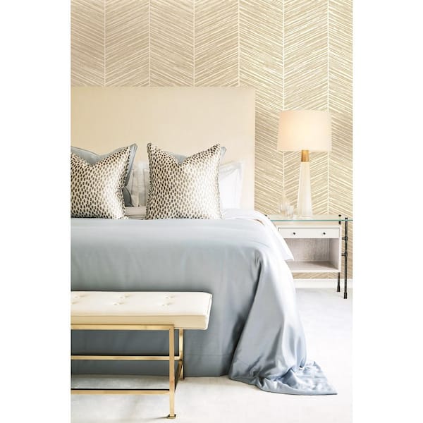 Herringbone Stripe Paper Strippable Roll (Covers 56 sq. ft.)