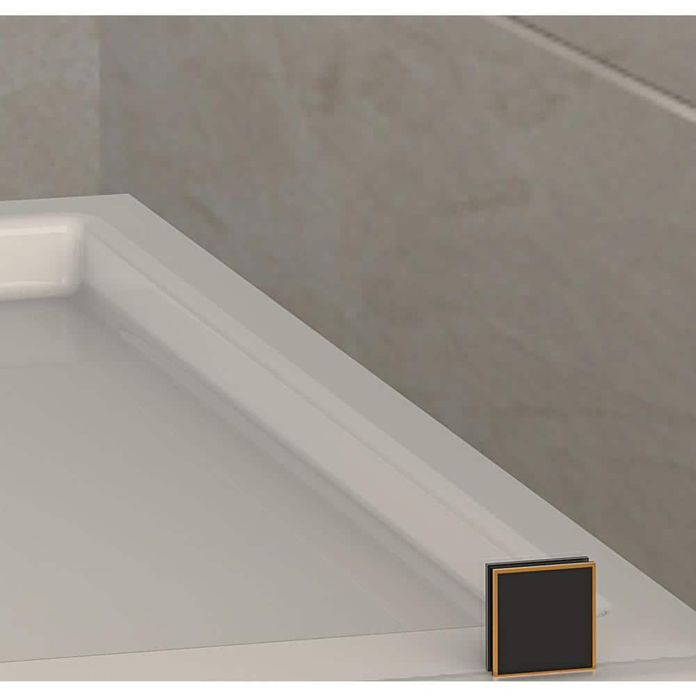 Langham 60" x 75" Frameless Sliding Shower Door in Oil Rubbed Bronze