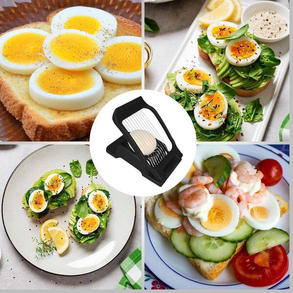 Lynzavix Stainless Steel Egg Slicer with Ergonomic Handle for Hard