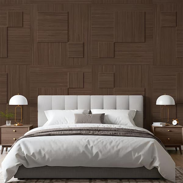 CALHOME 1/4 in. x 48 in. x 4 ft. Square Edge Walnut Finished