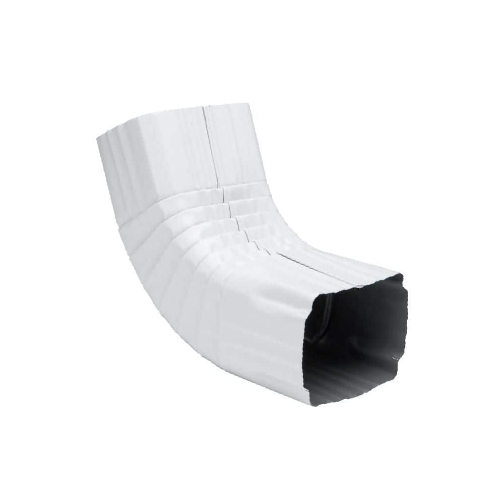 3 in. x 4 in. High Gloss 80° White Aluminum Downspout A-Elbow price history on PriceWatchPro
