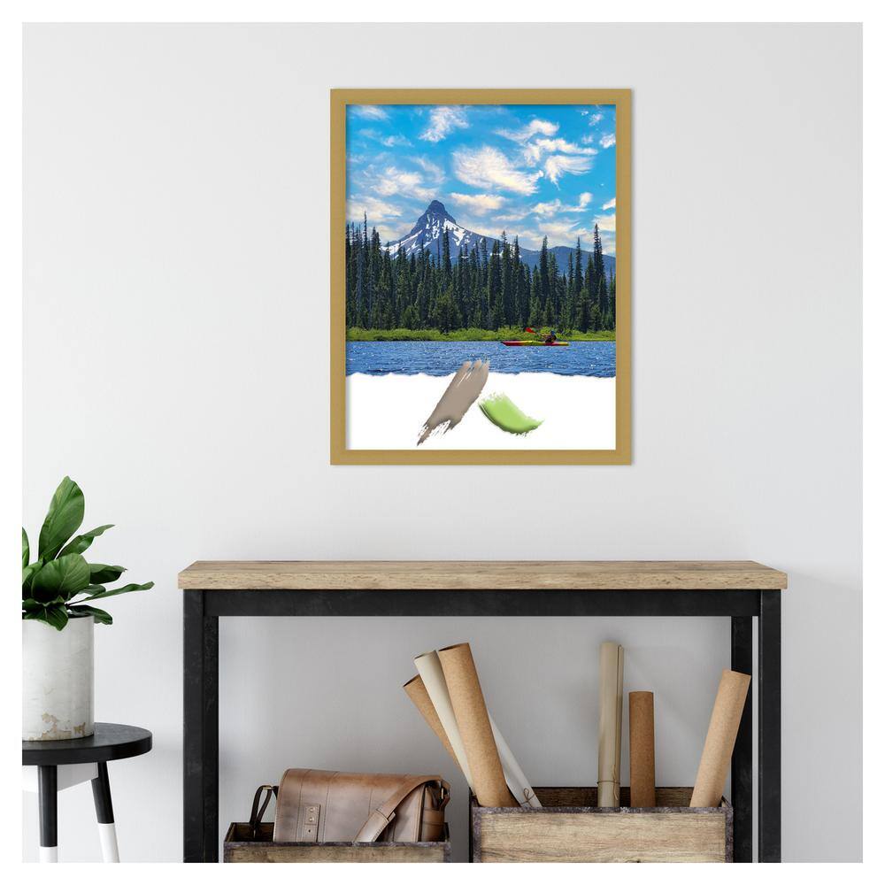 Grace Brushed Gold Narrow Polystyrene Wall Frame 24x30