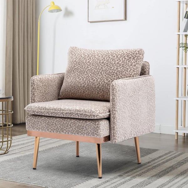 grey upholstered accent chair