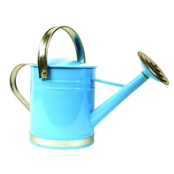 Arcadia Garden Products Basic 0.5 Gal. Blue Metal Watering Can