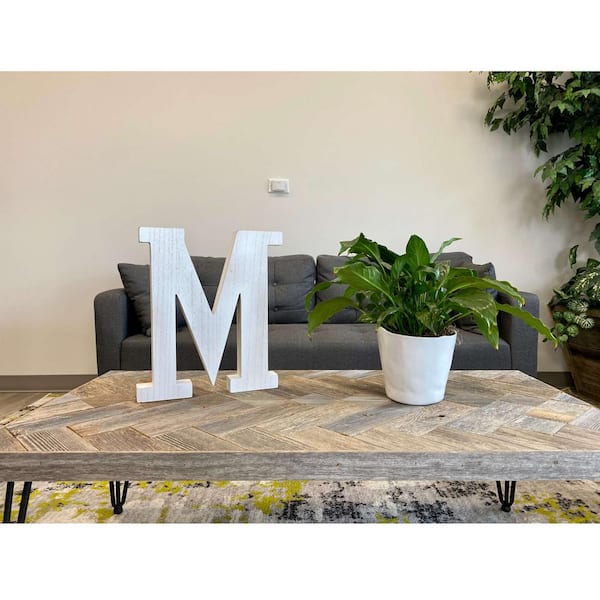 Decorative Wood Letter X, Standing and Hanging Wooden Alphabets Block for  Wall Decor