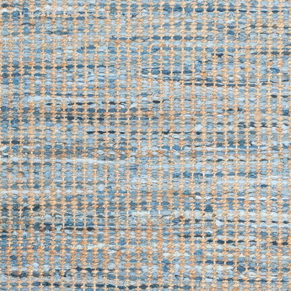 Coastal Charm Blue & Natural Jute 8' Square Area Rug