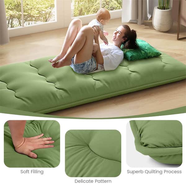 Costway 4 in. Twin Futon Mattress Japanese Floor Pad with Washable