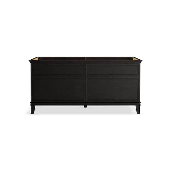 KOHLER Artifacts 72 in. x 21.89 in. D x 34.49 in. H Bath Vanity Cabinet without Top in Carbon Oak
