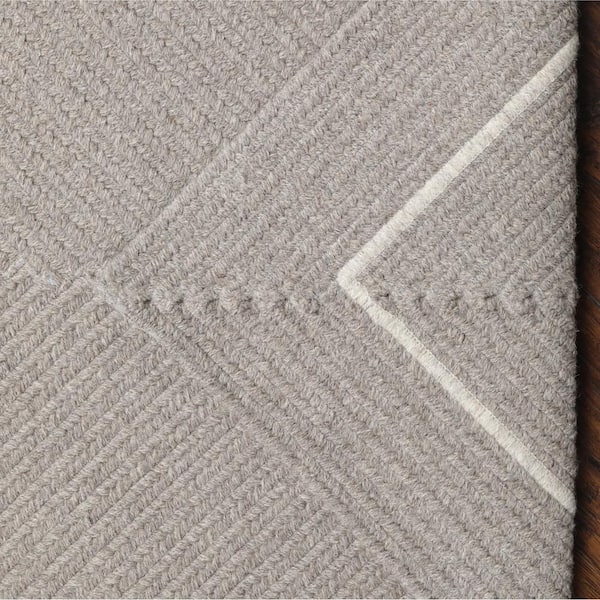 Natural Grey 8 ft. x 11 ft. Rectangle Braided Area Rug