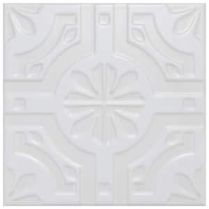 Triplex Real White 7-3/4 in. x 7-3/4 in. Ceramic Wall Tile (10.5 sq. ft./Case)